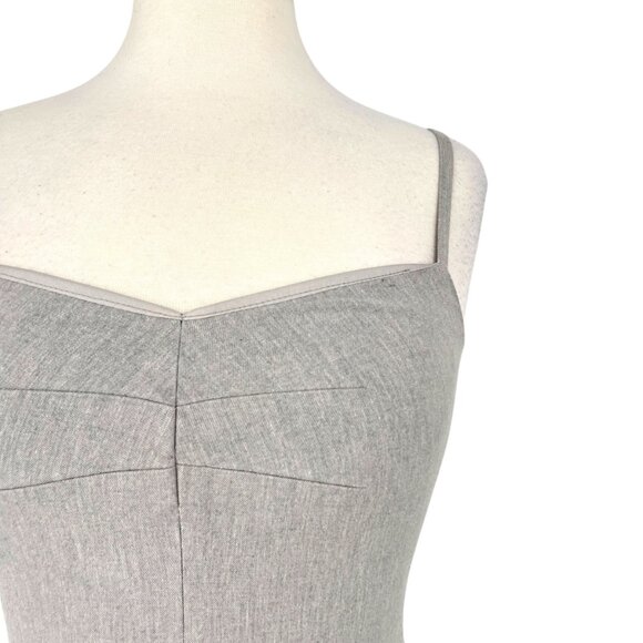 Banana Republic Gray Sleeveless Fitted Sheath Dress Grayy Size 4 - Picture 3 of 13